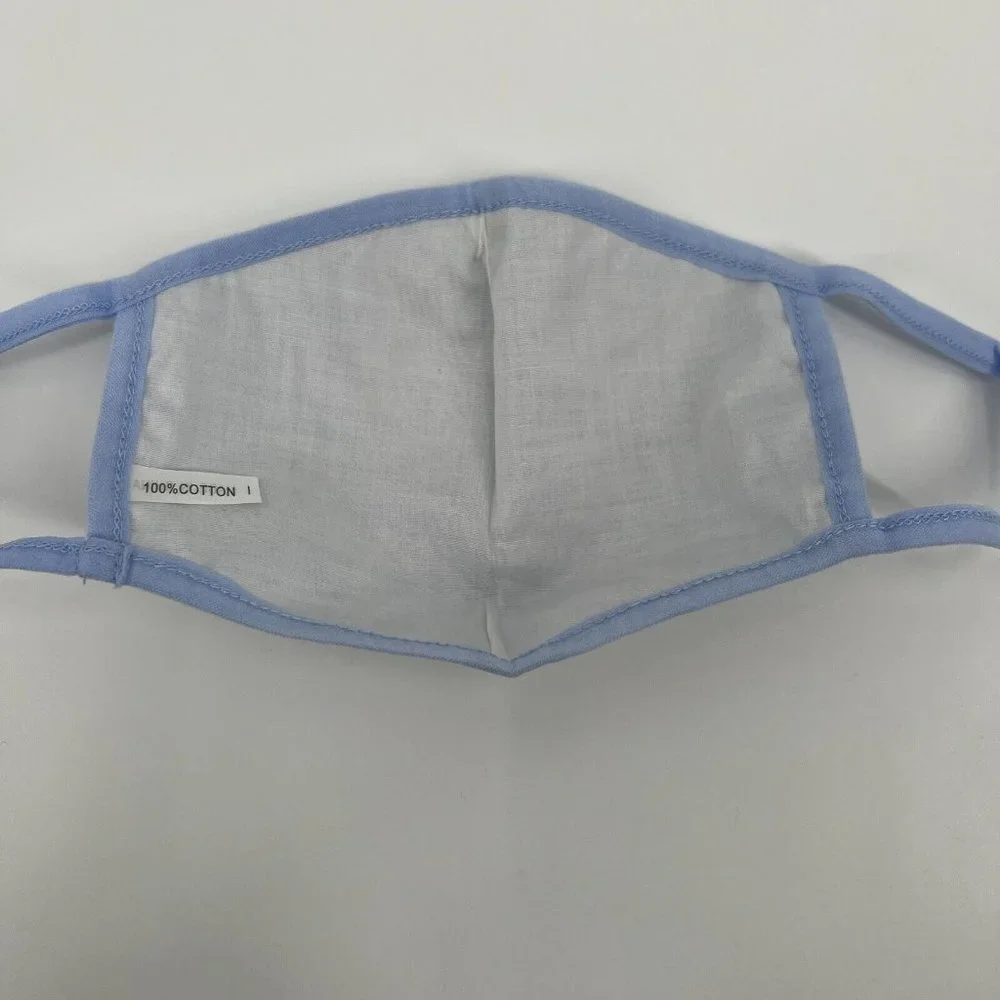 Tuckernuck Chambray Swiss Dot Civilian Face Mask Fabric Facial Covering Reusable